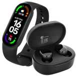 XIAOMI MI BAND 6 + Słuchawki Bluetooth Bezprzewodowe Zestaw