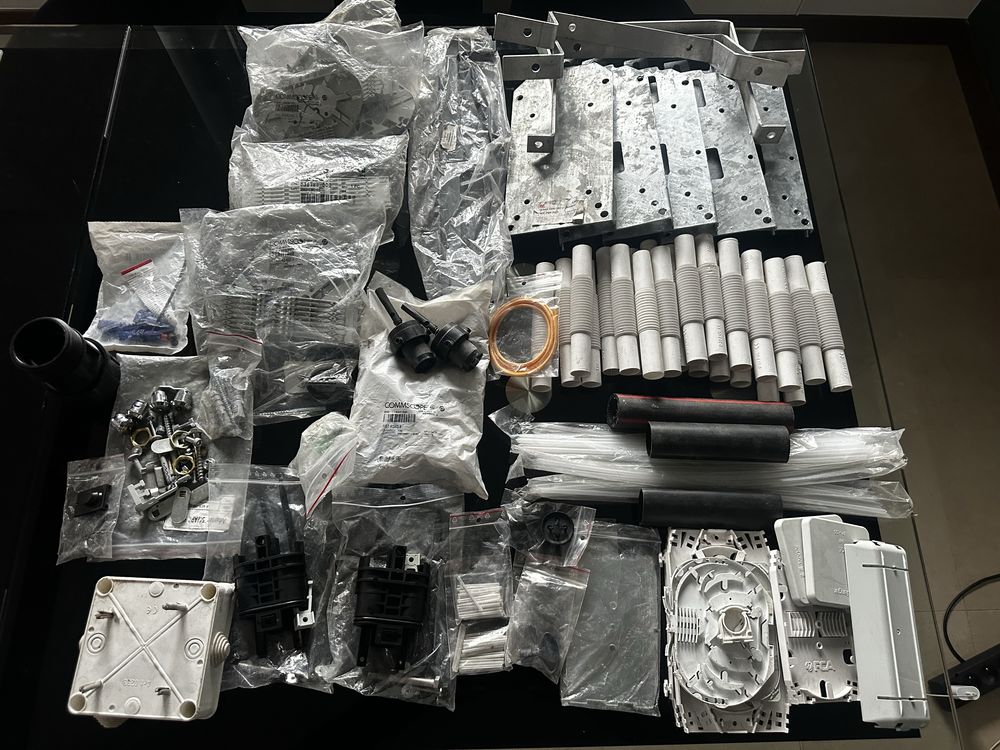 Uchwyt mufy uszczelnienia mechanicze RSKG prowadnica commscope światło