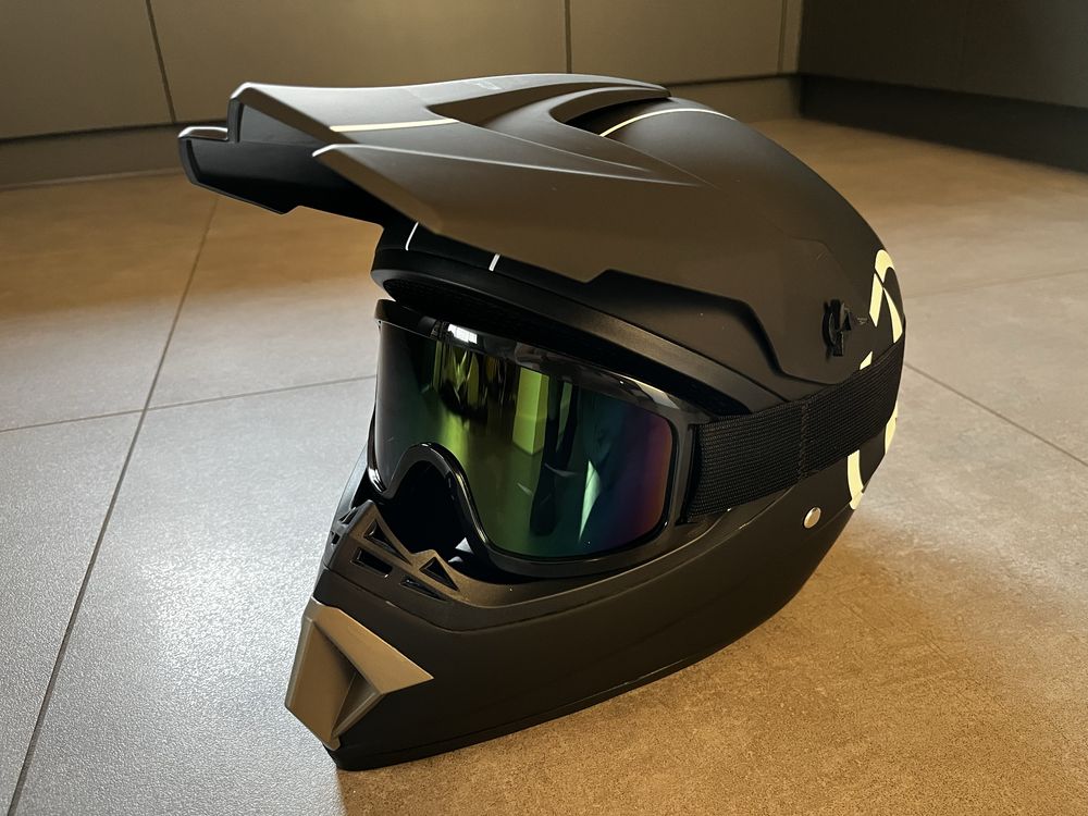 Kask motocyklowy cross enduro atv quad MTB nowy rozmiar L jak UFO ORZ