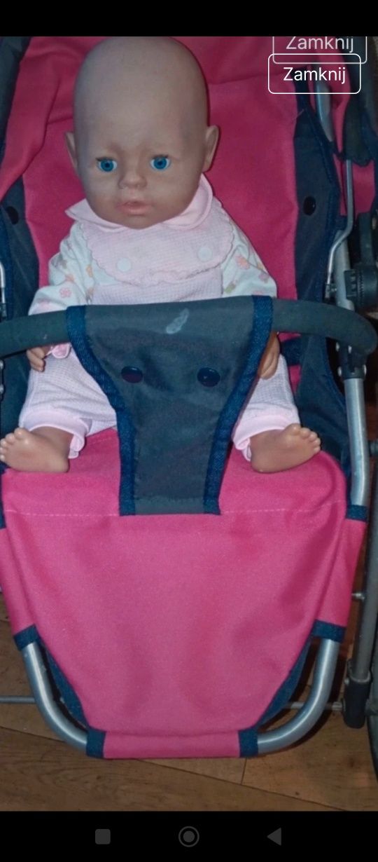 Lalka baby Born łóżeczko piesek zestaw