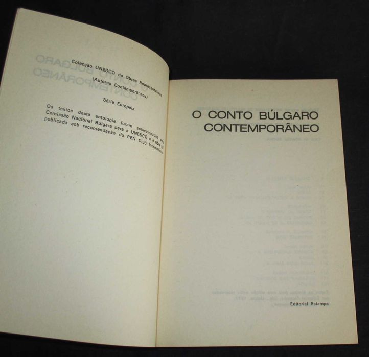 Livro O Conto Búlgaro Contemporâneo Estampa