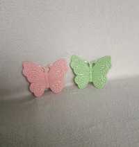 Figurki ceramiczne motyle