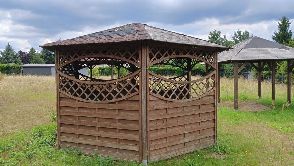 Altana PERGOLA z drewna !! 6 Kątna ALTANKA drewniana z dachem !!