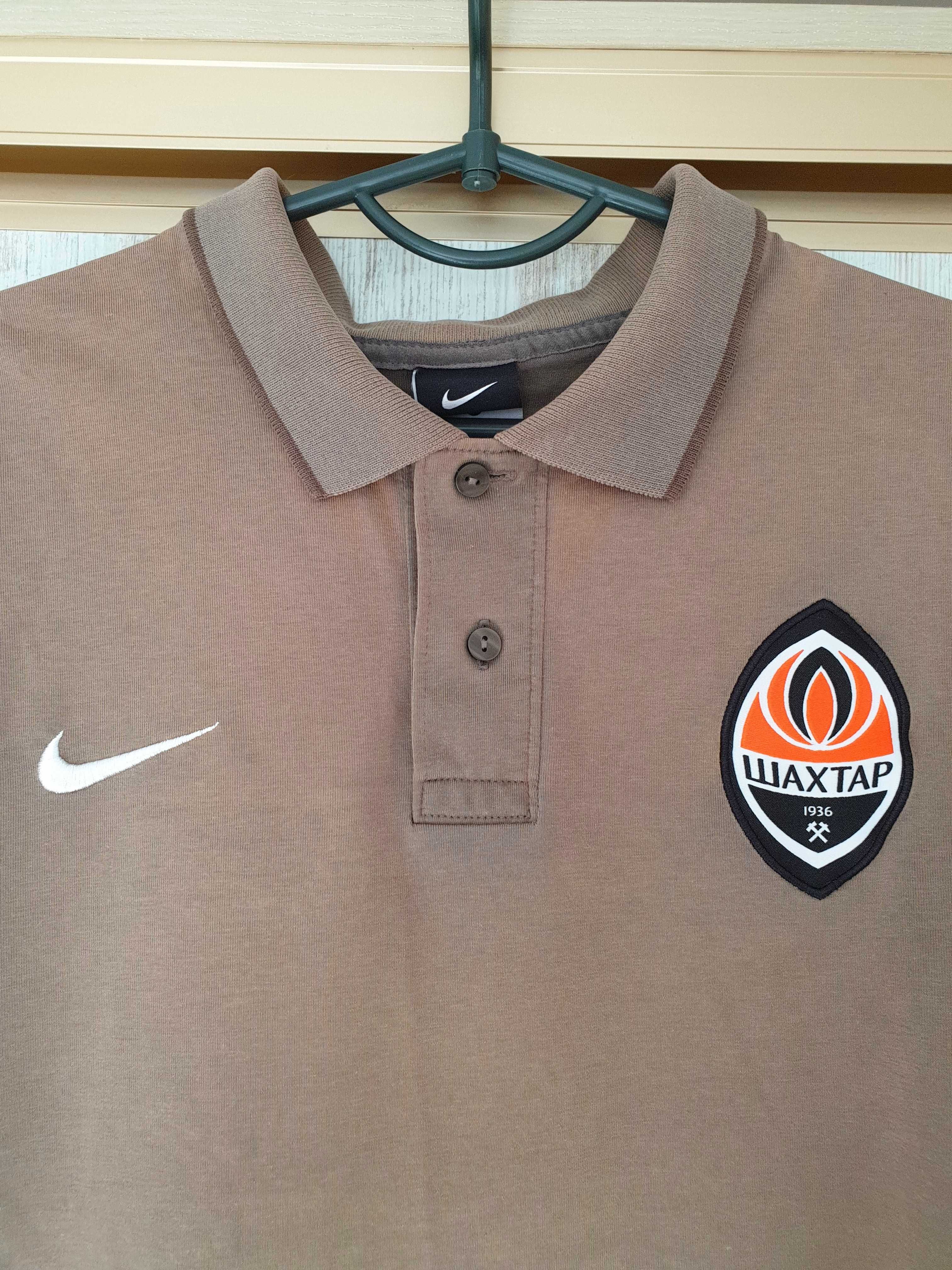 Шахтар Nike футболка поло сезон 10-11, коричнева,р-р L (Шахтер Донецк)
