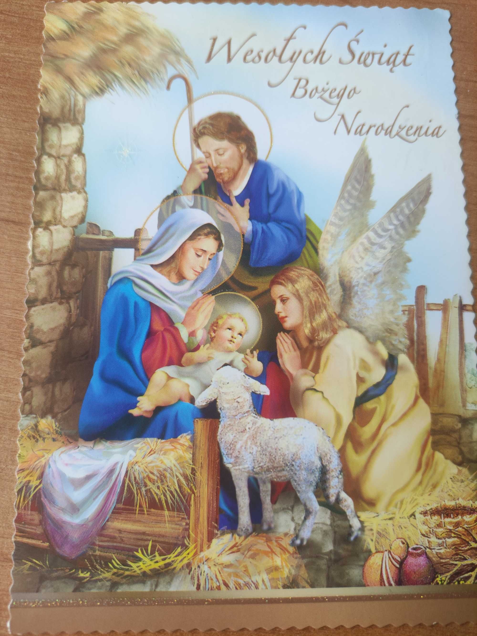 Stara pocztówka Boże Narodzenie 2000 zapisana
