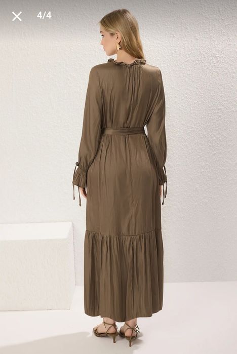 Сукня з атласного тканого полотна