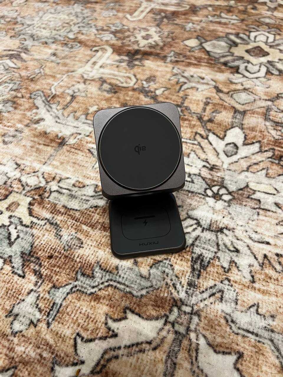 Ładowarka KUXIU X40Q 3w1 MagSafe Qi2 – Szara (Defekt)