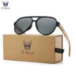 Okulary przeciwsłoneczne drewniane Oi Wood z filtrem UV-400 i polar.