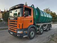 Scania 124c 470 ciężarowo asenizacyjne, samochód specjalny, beczka