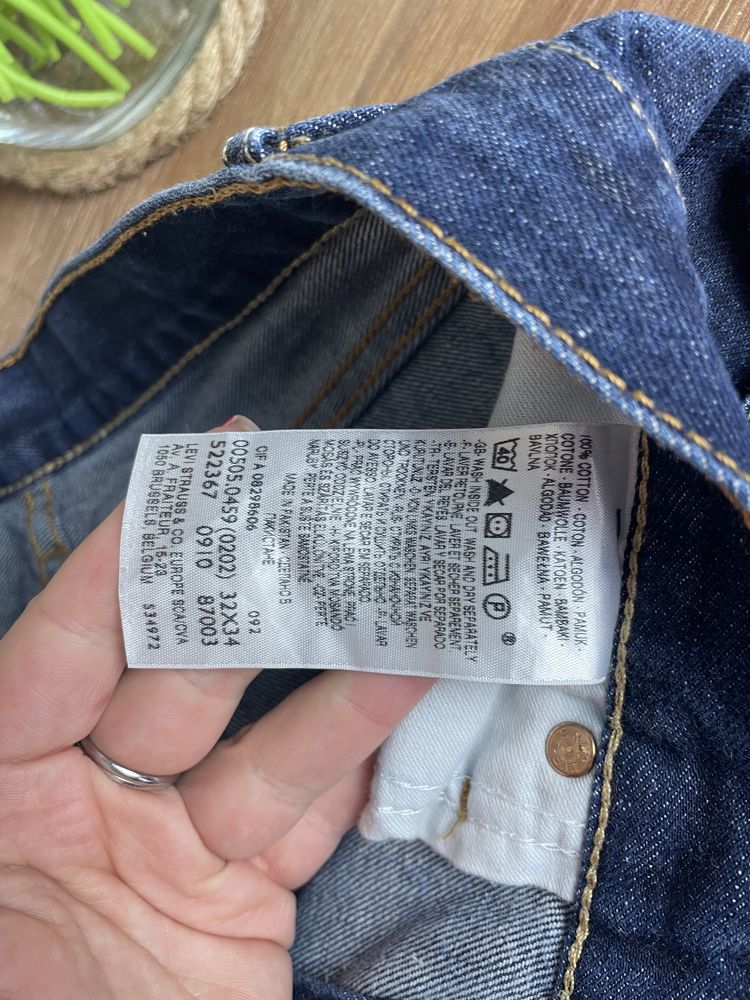 Szorty męskie dżinsowe Levi’s granatowe W32