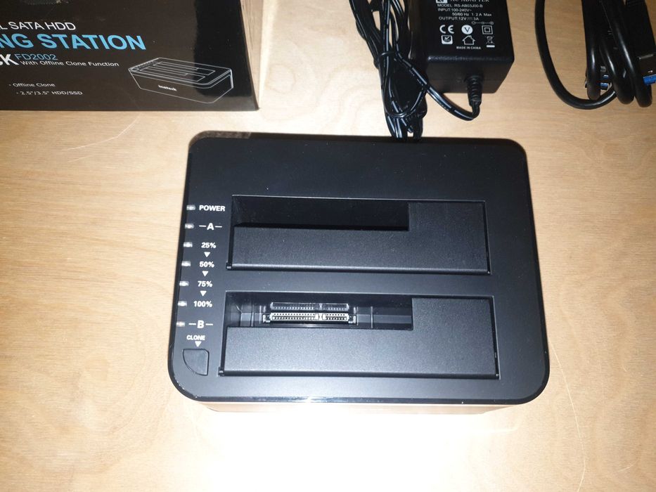 STACJA KLONUJĄCA Dokująca dyski 2.5 i 3.5 HDD inateck FD2002