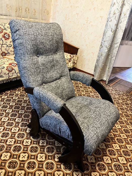 Кресло Глайдер (маятник) темный орех