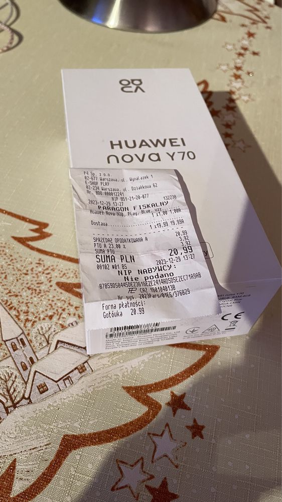 Nowy Huawei Nova Y70