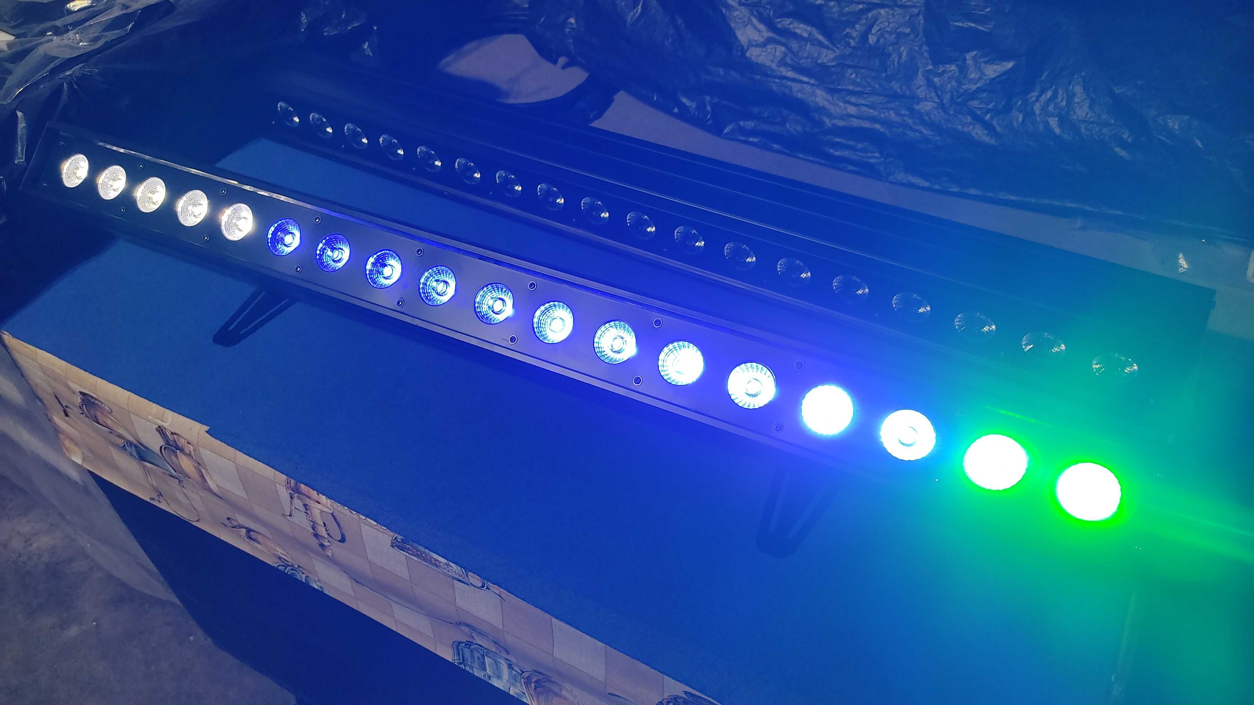 2x barras led 18x18W RGBWA+UV