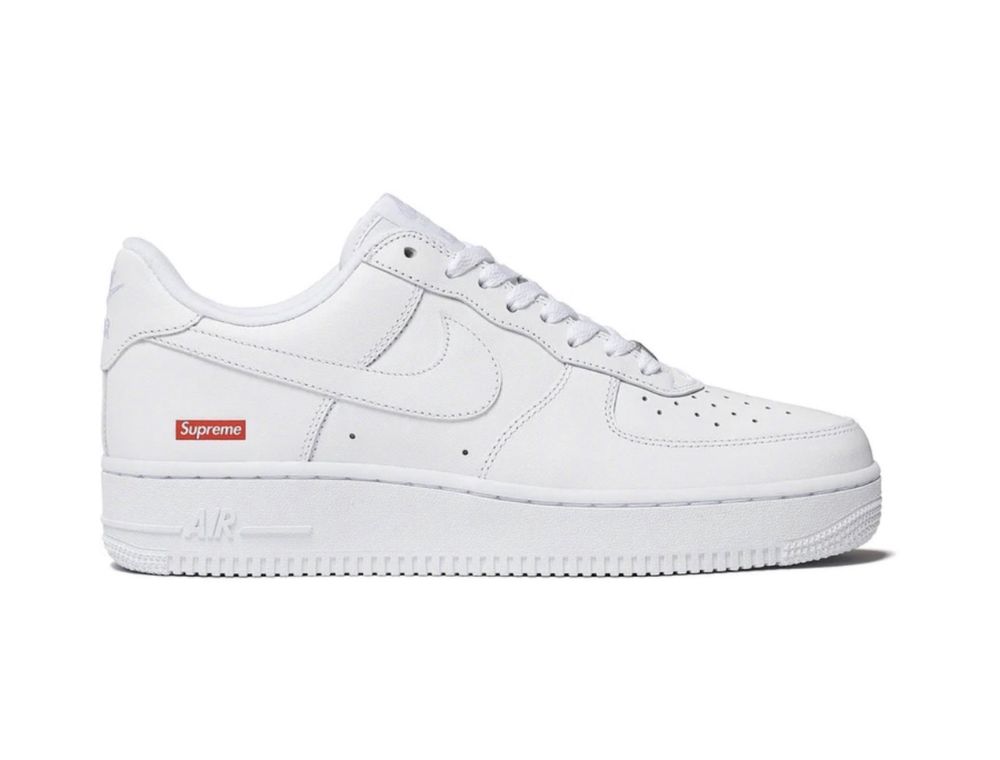 Кроссовки Supreme Nike Air Force 1 Low Box Logo White Оригинал