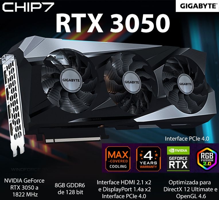 Rtx 3050 gigabyte OC edition 8gb