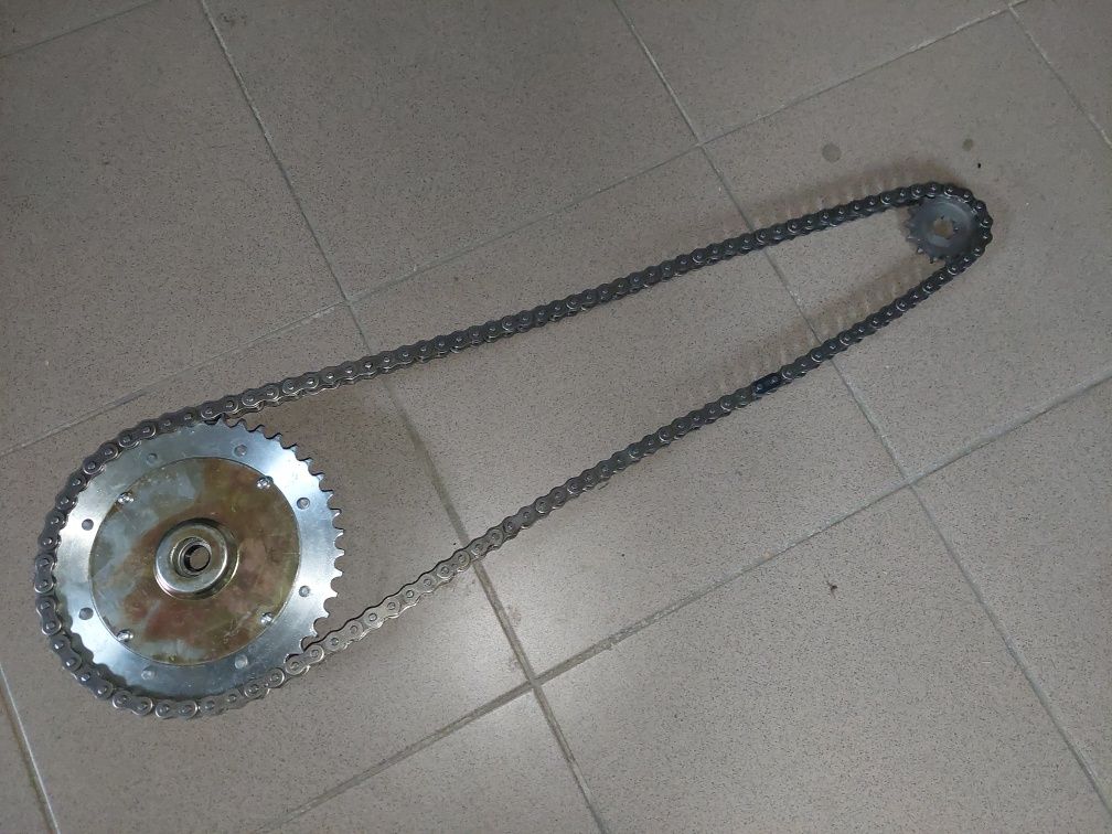 Nowy zestaw naprawczy zebatki zabierak lancuch wsk 125 pl