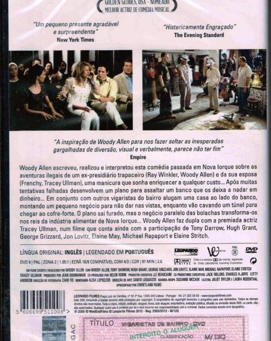 Filme DVD Woody Allen: Vigaristas de Bairro (Novo selado)