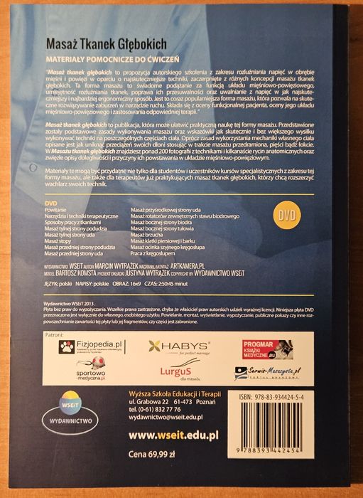 Książka Masaż Tkanek Głębokich z DVD