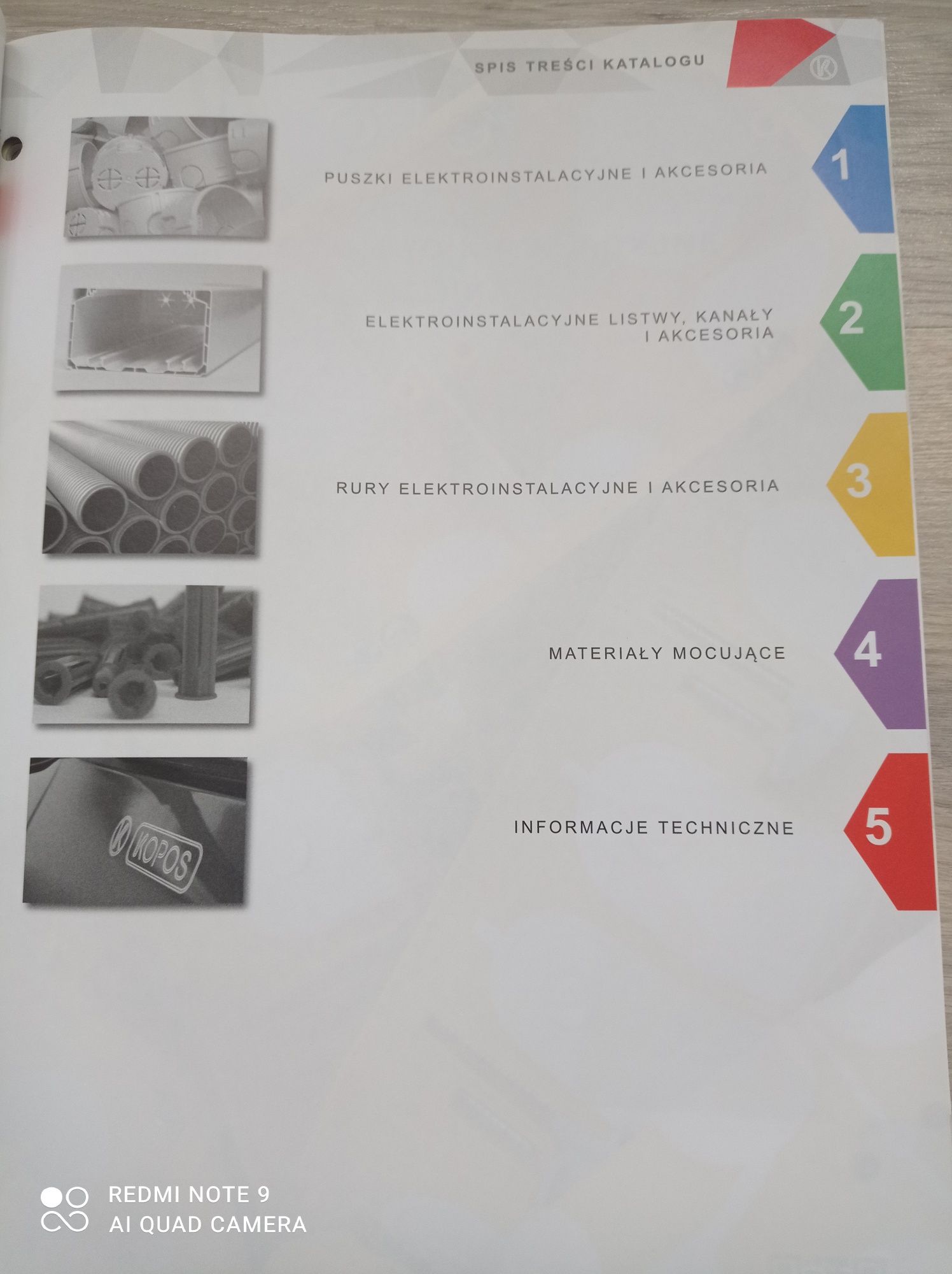 Katalog materiały instalacyjne