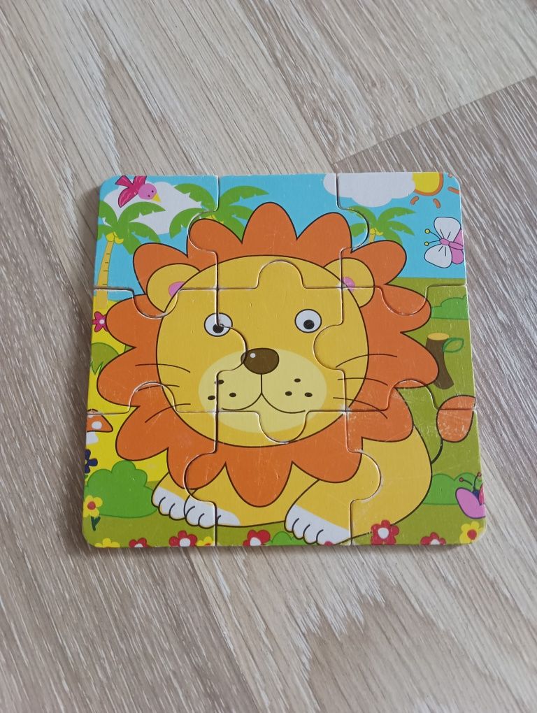 Układanki puzzle drewniane