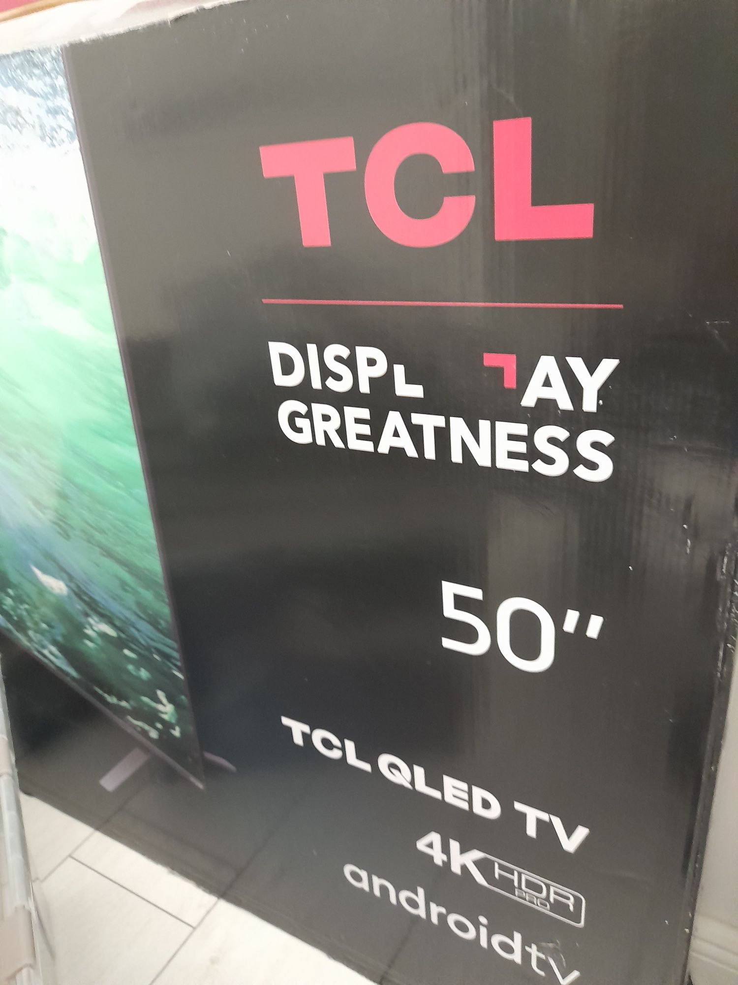 Uszkodzony telewizor TCL QLed 4K 50''
