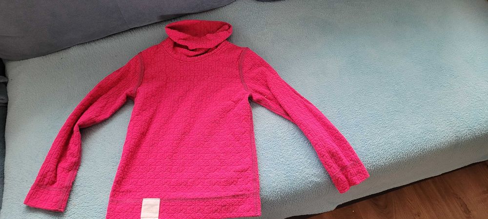 Ciepły różowy golf dziewczynka