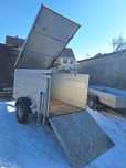 Przyczepa jednoosiowa kontener box alu dmc 850kg niemiecka