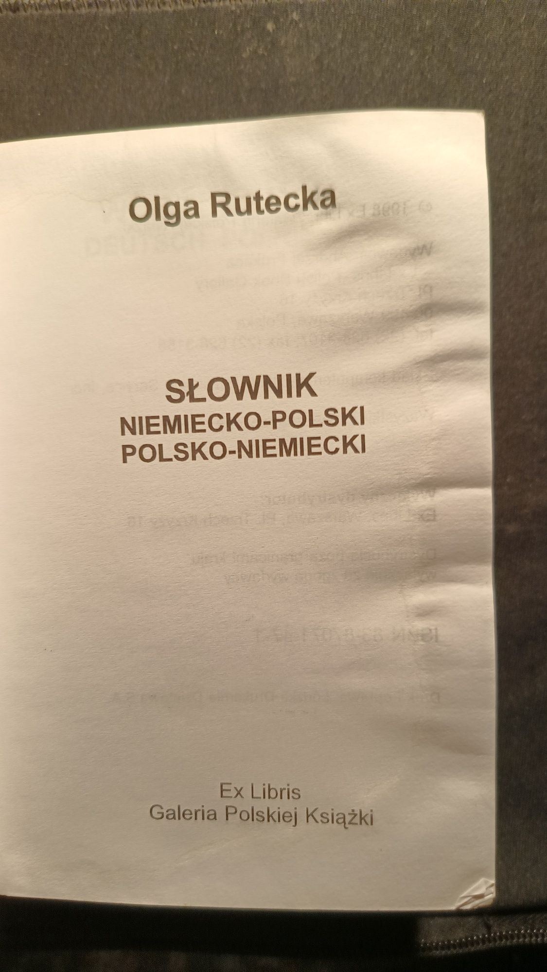 Słownik niemiecko - polski , polsko-niemiecki