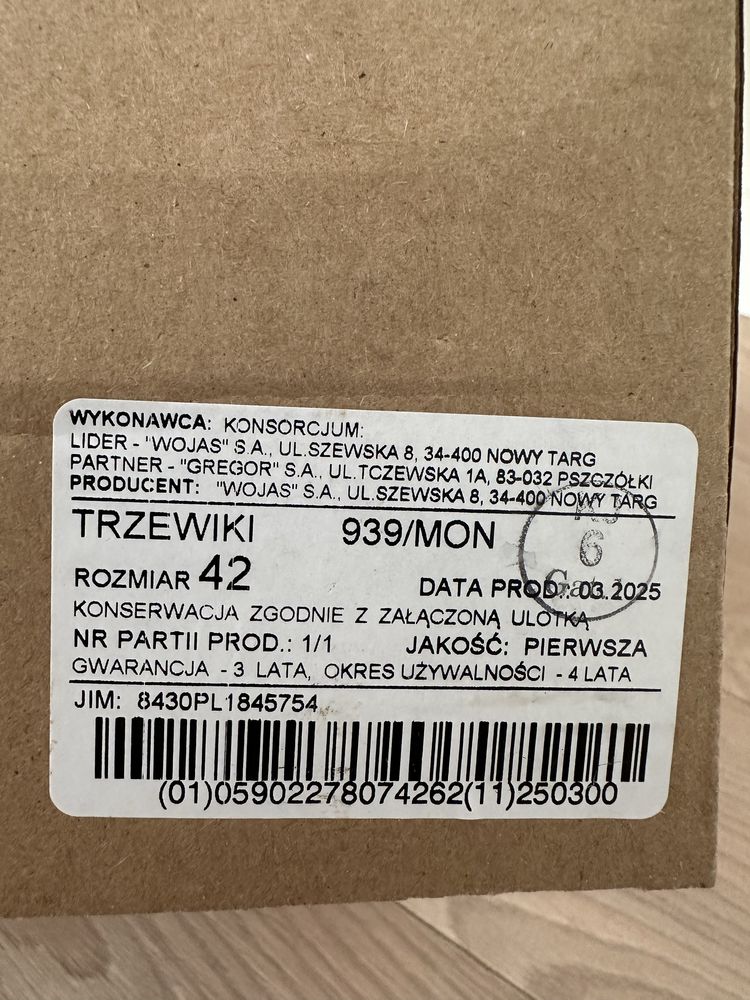 Trzewiki 939/mon rozm 42 buty wojskowe