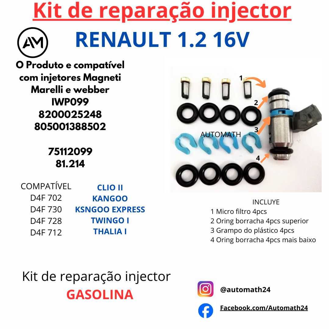 Kit de reparação injectores RENAULT 1.2 16V