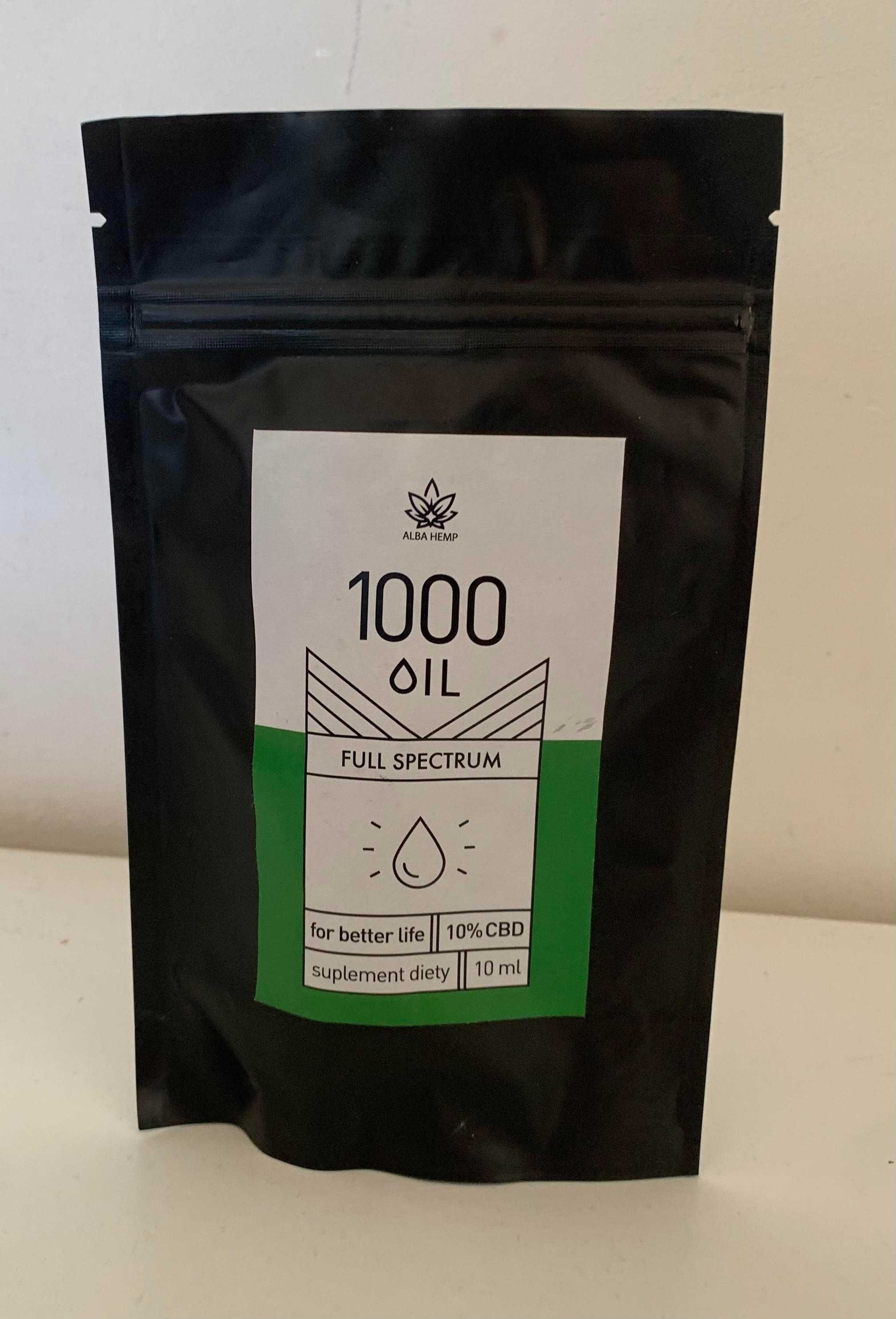 ALBA HEMP olejek konopny cbd 10% full spectrum - 1000 mg, 10 ml