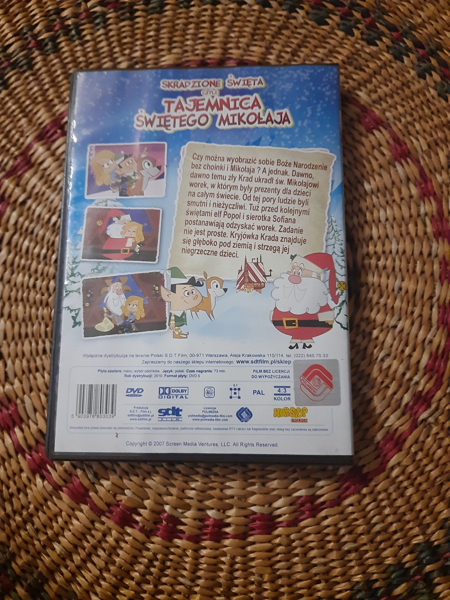 DVD z bajką Tajemnica Świętego Mikołaja