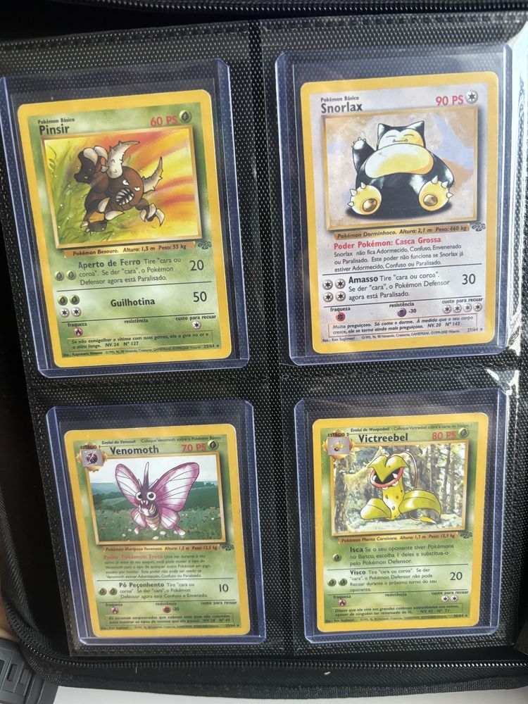 Cartas raras Jungle holo e non holo PT ING
