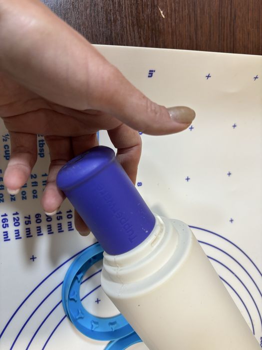 Набор скалка с кольцами насадками + подложка синяя Tupperware Тапервер