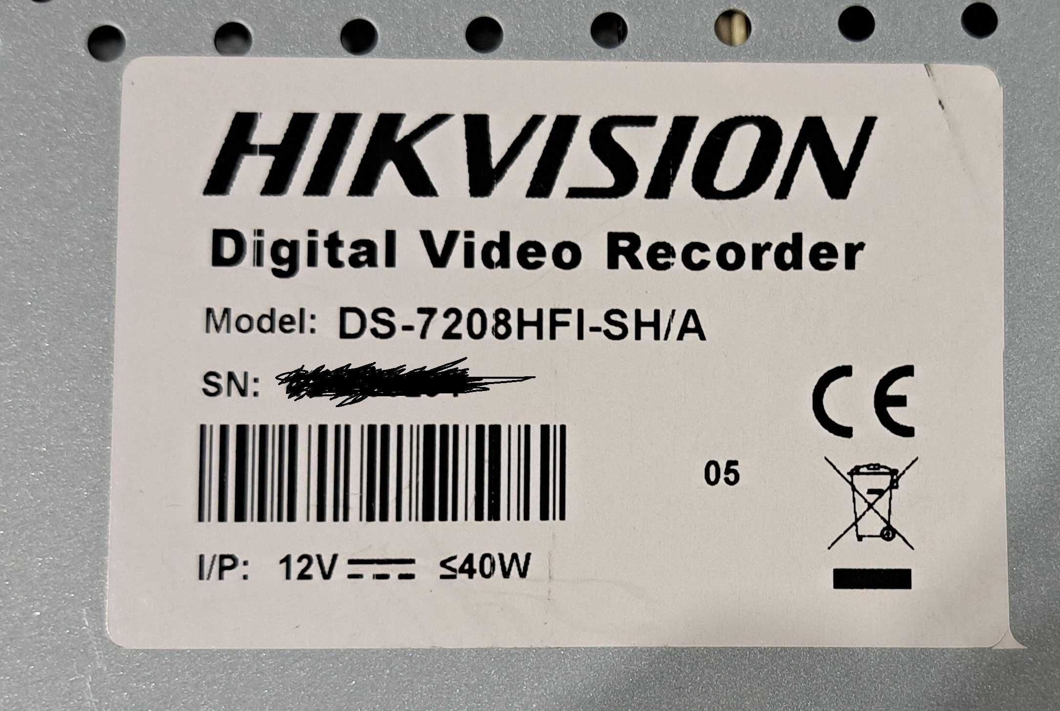 Gravador CCTV HikVision DS-7208HFI-SH/A - [LER DESCRIÇÃO]