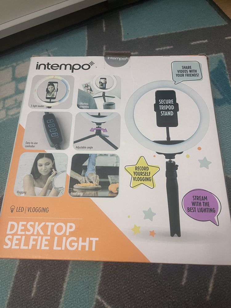 Intempo lampka biurkowa do selfie nowa