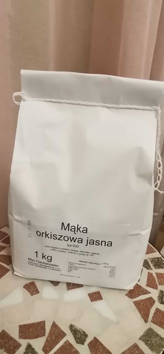 Mąka orkiszowa typ 630. Świeża prosto z młyna, bez polepszaczy 1 kg