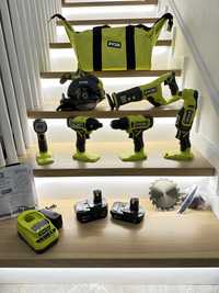 RYOBI ONE+ 18V акумуляторний інструмент 6 в 1