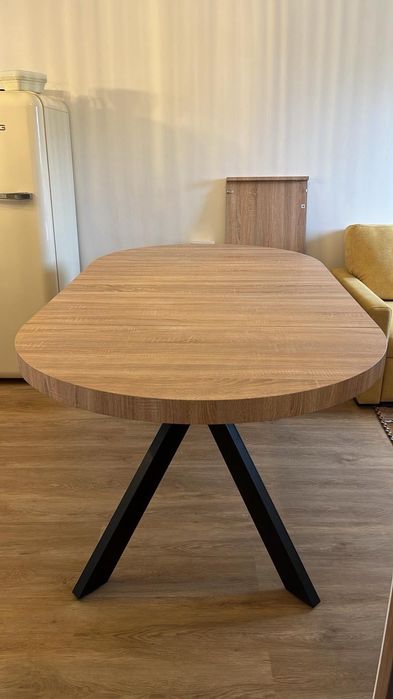 Mesa redonda extensível