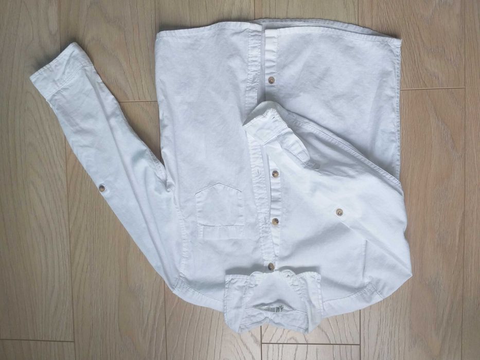 H&M biała koszula rozm 122