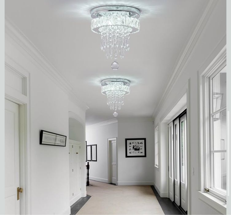 LEONTYNE Kryształowa lampa sufitowa led