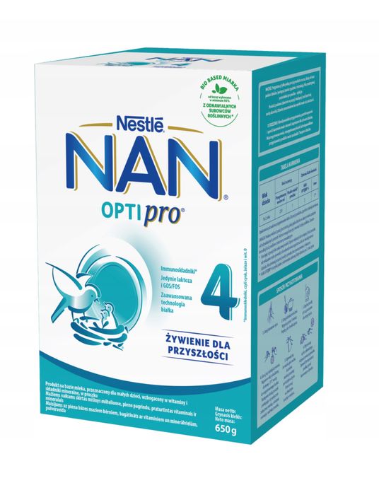 Суха молочна суміш NAN Opti Pro 2/3/4/5 650 г