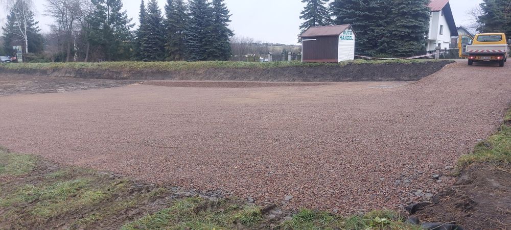 Utwardzenia dróg dojazdowych ,parkingów, pod kostkę