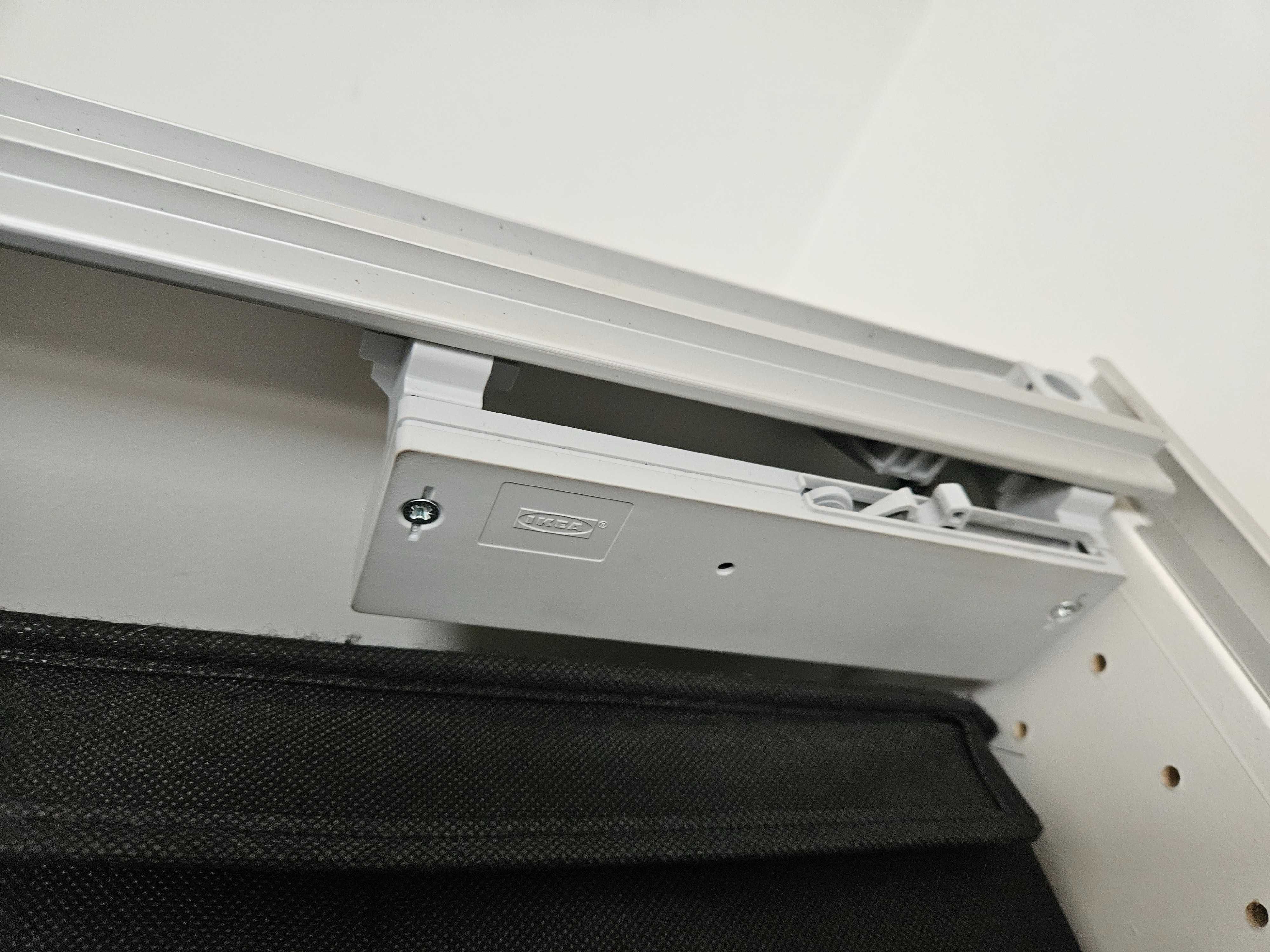 drzwi przesuwne do szafy Ikea Pax kompletne czarne szkło 2szt 75x236cm
