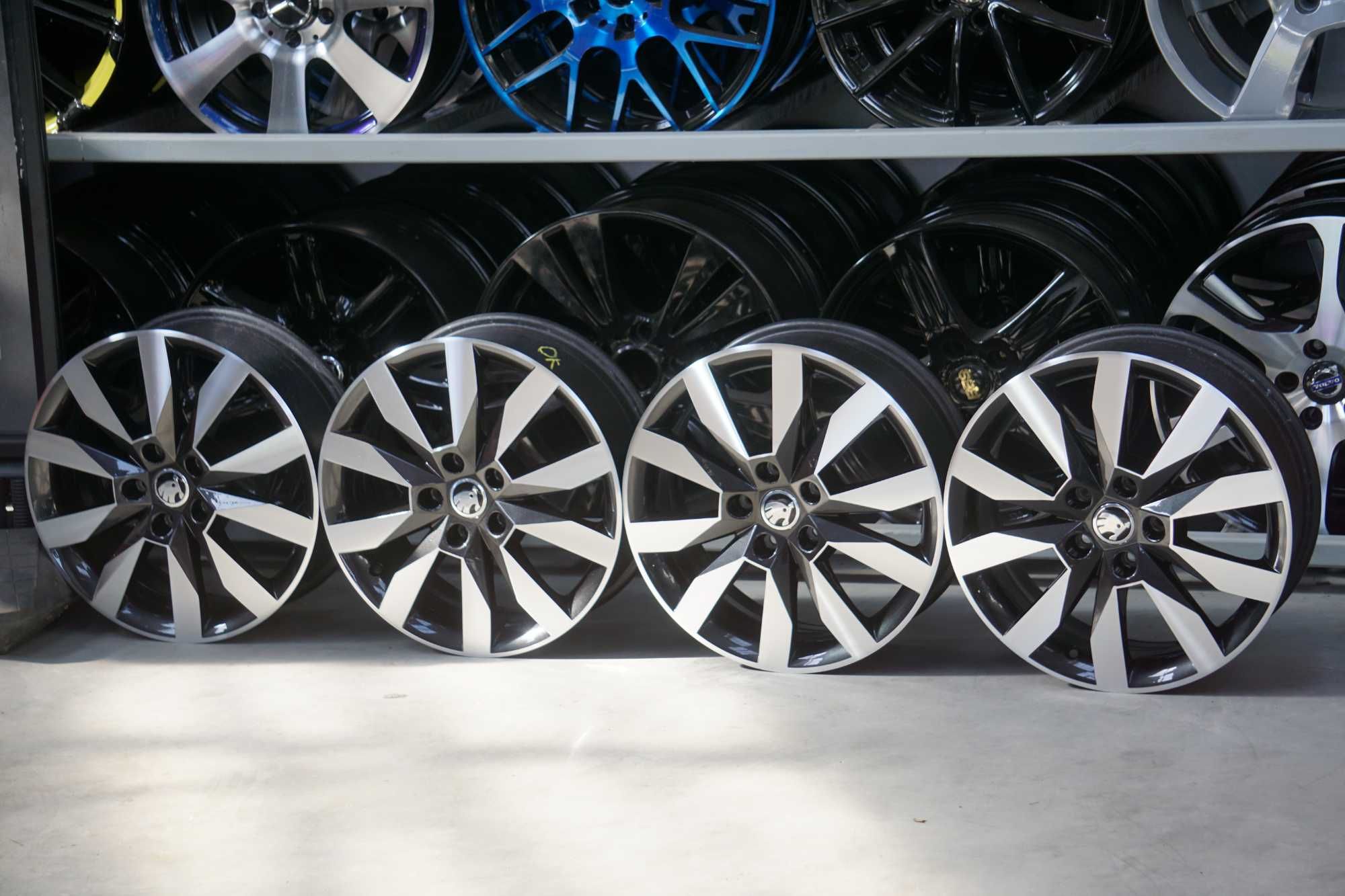 Alufelgi oryginał Skoda 5x112 6Jx17 et48 cb57,1mm grafitowe i cnc