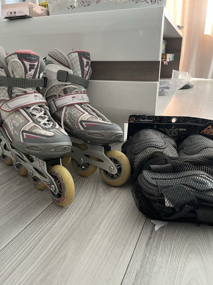 Rolki FILA w zestawie z ochraniaczami ,rozmair 38,5