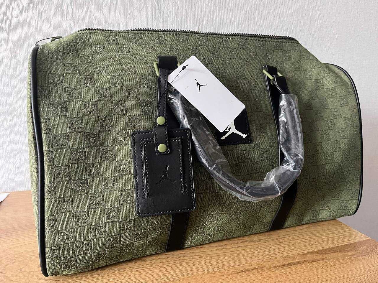 Сумка AIR JORDAN Monogram Olive Duffle Bag / сумка Джордан