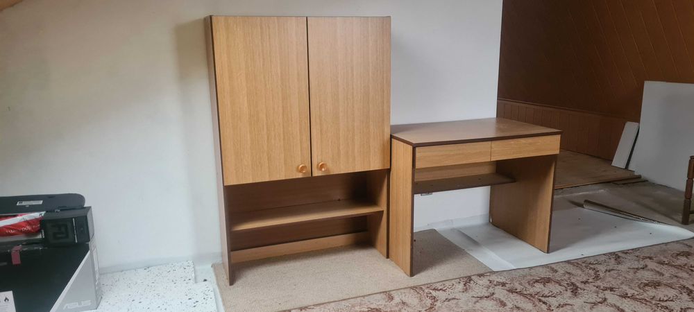 Regał meblowy młodzieżowy PRL meblościanka biurko transport