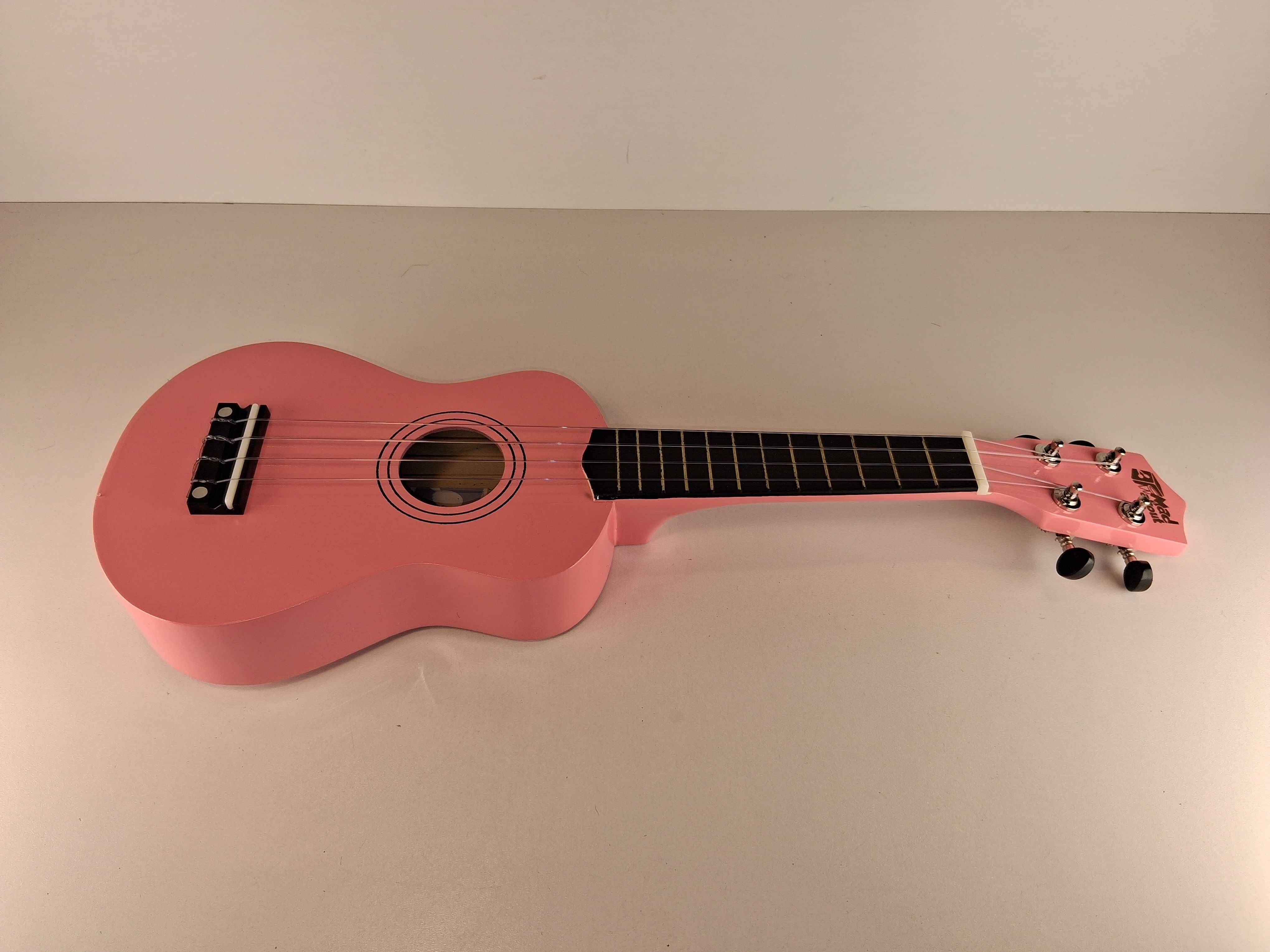 C061 Ukulele Sopranowe Mad About Różowe Instrument Muzyczny